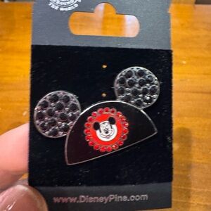 DISNEY Mickey Ears Hat Bejeweled Pin #45470 from WDW Collection - vintage